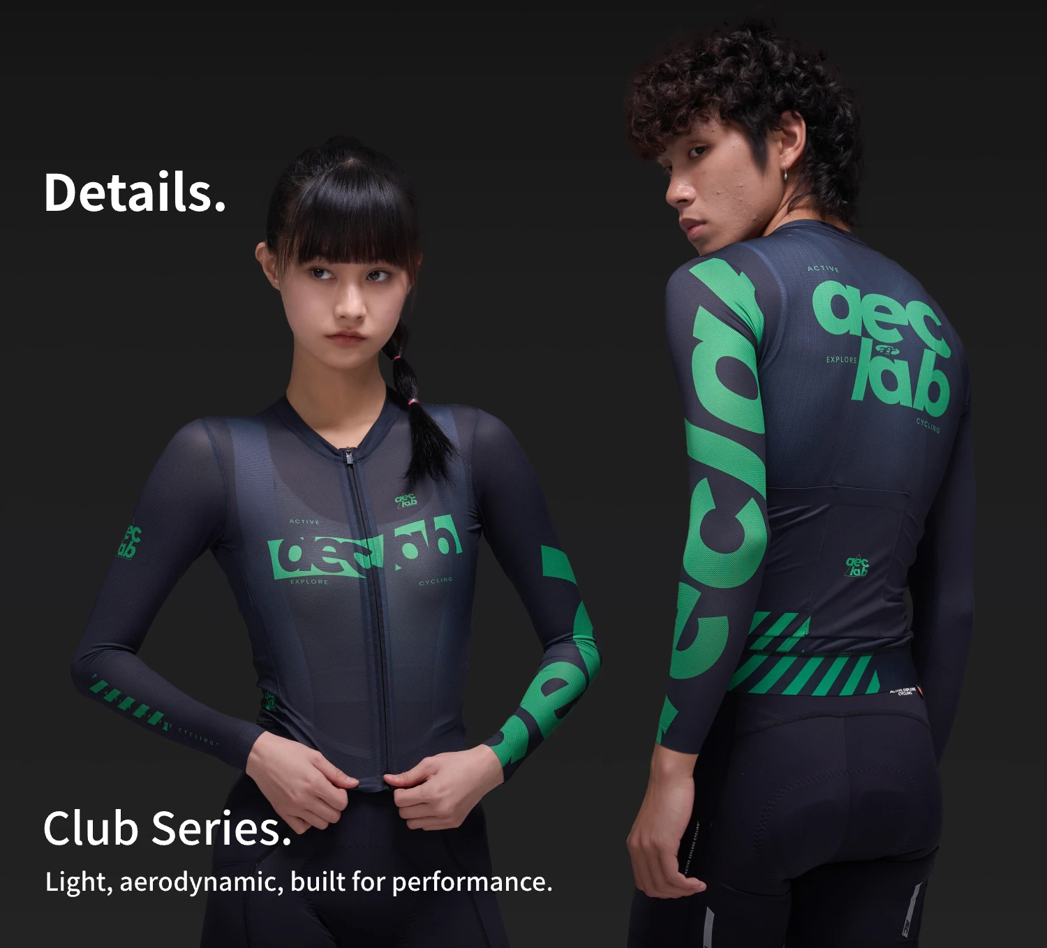 AEC.CYSLIST 2026 New Women's Cycling Jersey Spring Men Long Sleeve Cycling Tops YKK Zipper Cycling Clothing Breathable