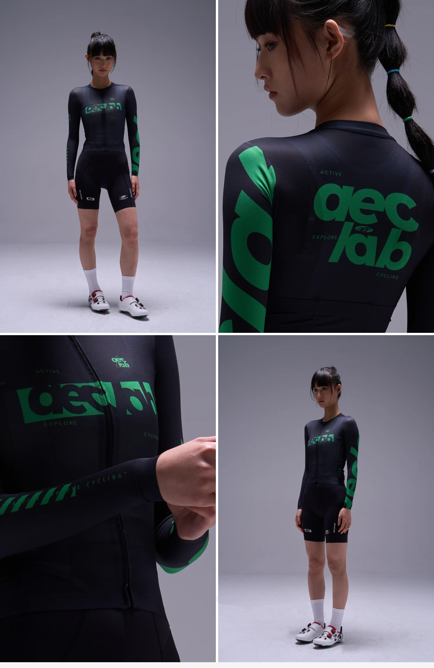 AEC.CYSLIST 2026 New Women's Cycling Jersey Spring Men Long Sleeve Cycling Tops YKK Zipper Cycling Clothing Breathable