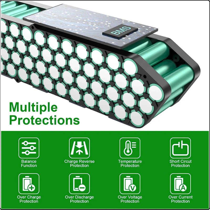 72V chamrider 50ah Electric bicycle Battery 48V52V 30 Eletrica ebike Lithium Batterie 60V 40ah Bafang 1000w 2000w electric motor
