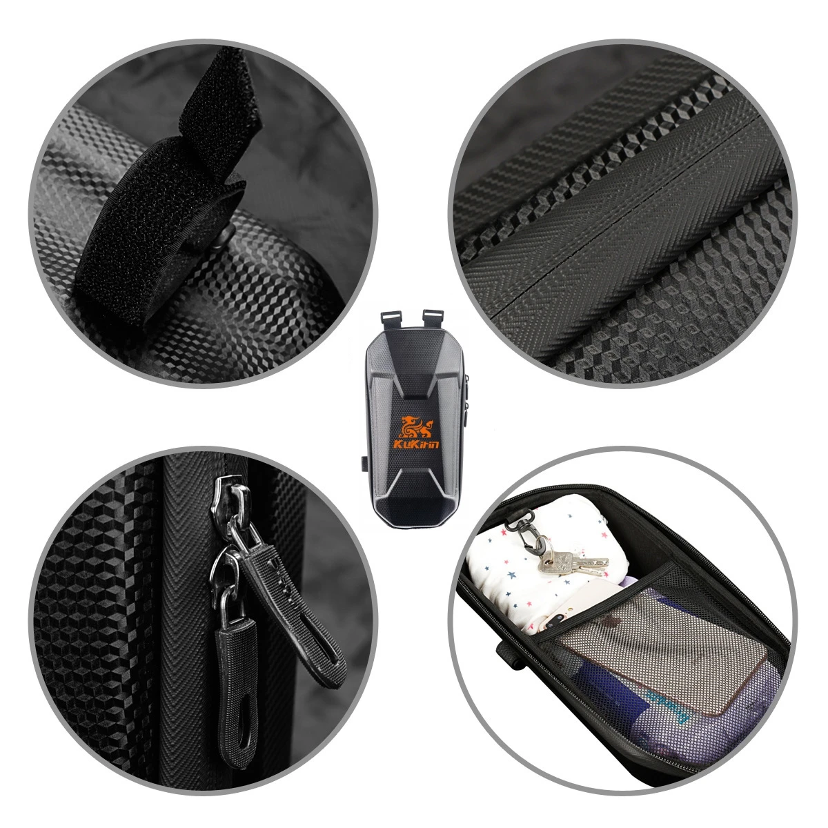 Kukirin Electric Scooter Bag 2L Fashion Design Sunscreen Handlebar Installation Storage Bag With Windproof Riding Gloves