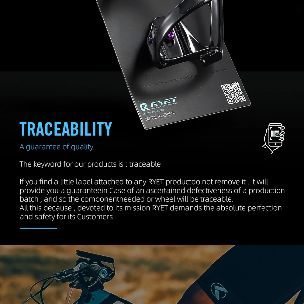 RYET Full Carbon Bike Bottle Cage 25g Ultra Light Side-Loading Design with Rainbow Screw for Road MTB Cycling