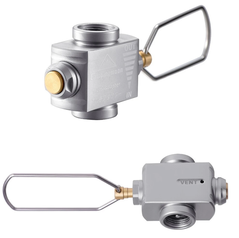 CAMPINGMOON Z15+Z11 gas accessory set pressure relief inflation valve IPB conversion head long gas tank flat mountain gas