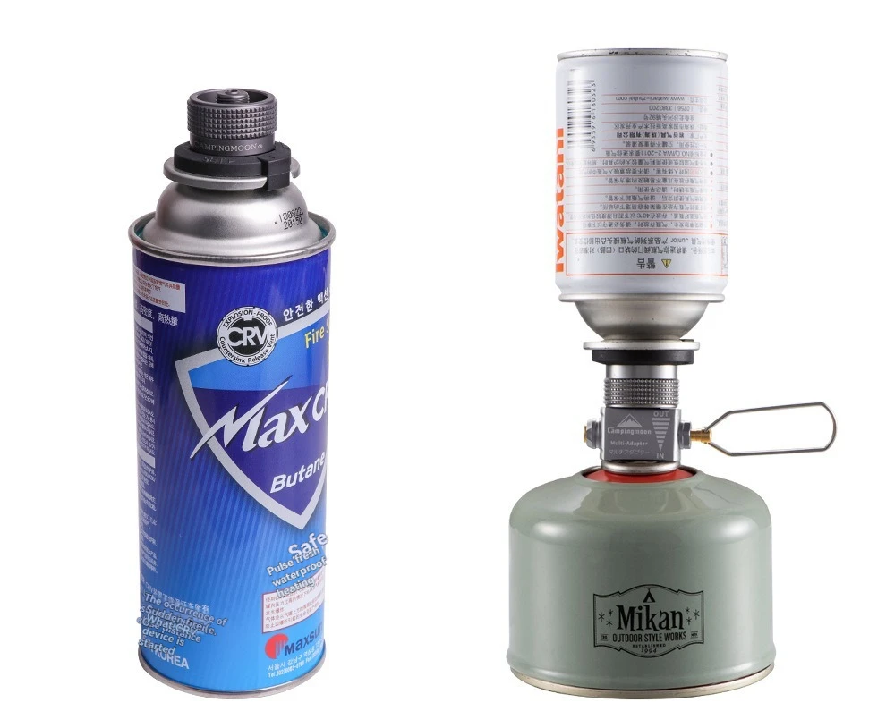 CAMPINGMOON Z15+Z11 gas accessory set pressure relief inflation valve IPB conversion head long gas tank flat mountain gas