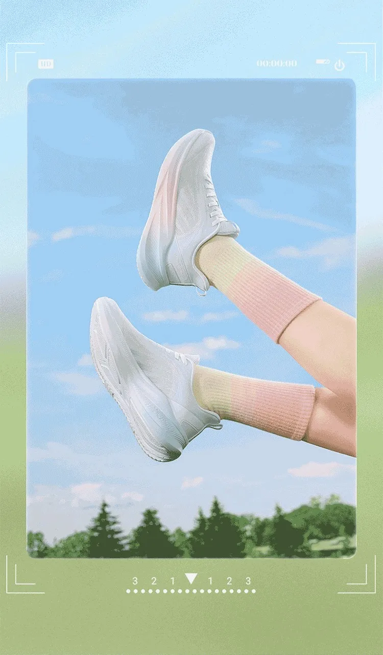 361 Degrees AirFeather 5.0 Women Running Shoes Comfortable Lightweight Breathable Wear-resistant Elastic Sole Sneakers 682612217