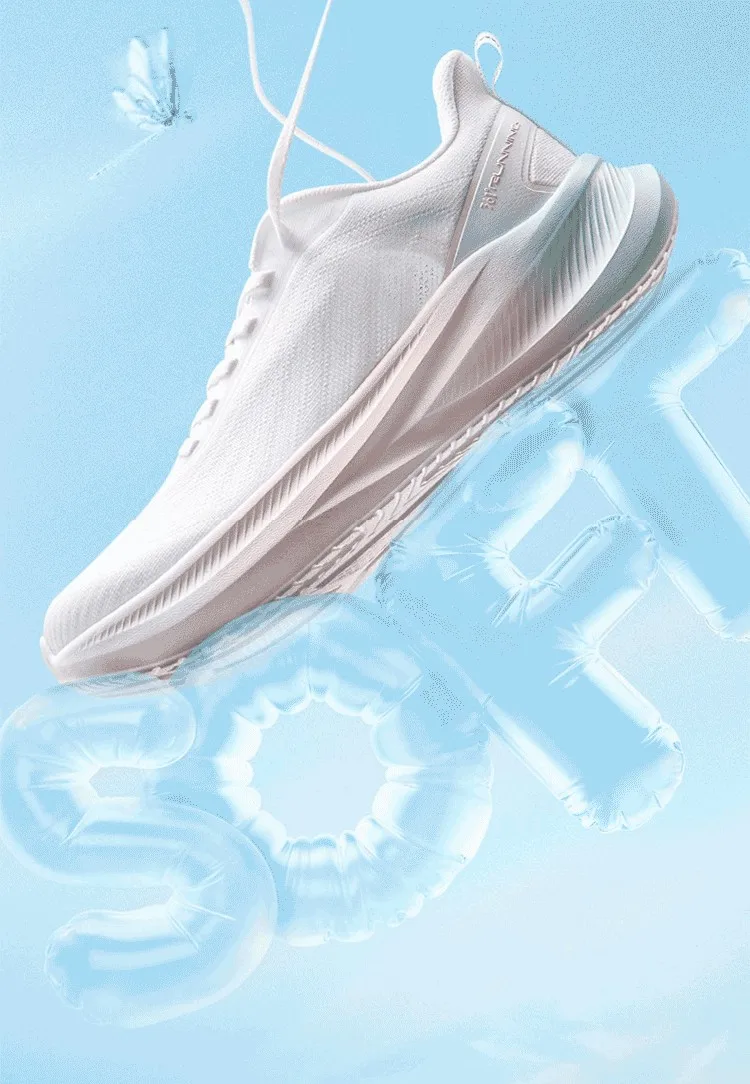 361 Degrees AirFeather 5.0 Women Running Shoes Comfortable Lightweight Breathable Wear-resistant Elastic Sole Sneakers 682612217