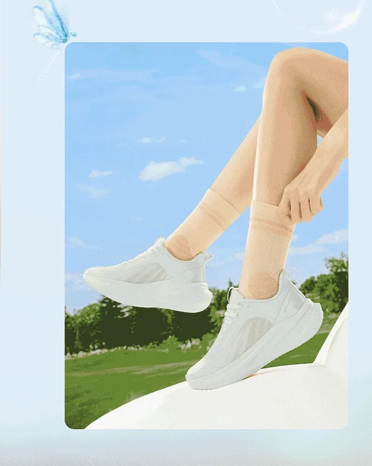 361 Degrees AirFeather 5.0 Women Running Shoes Comfortable Lightweight Breathable Wear-resistant Elastic Sole Sneakers 682612217