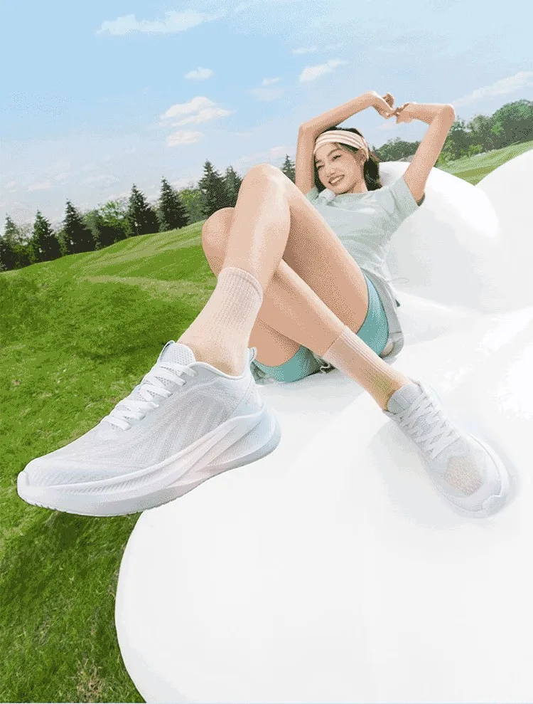 361 Degrees AirFeather 5.0 Women Running Shoes Comfortable Lightweight Breathable Wear-resistant Elastic Sole Sneakers 682612217