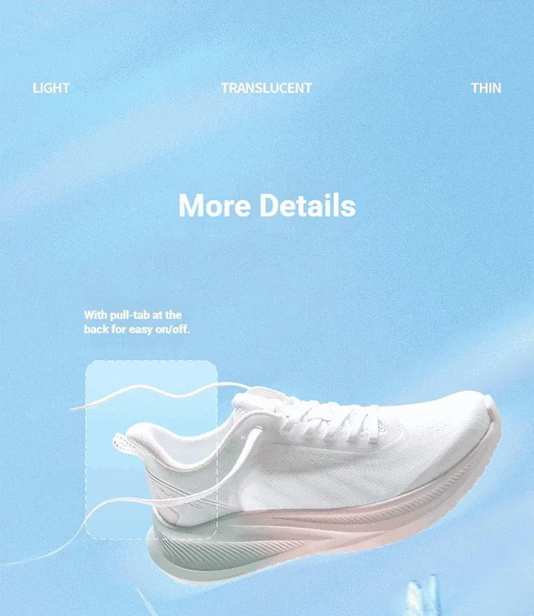 361 Degrees AirFeather 5.0 Women Running Shoes Comfortable Lightweight Breathable Wear-resistant Elastic Sole Sneakers 682612217