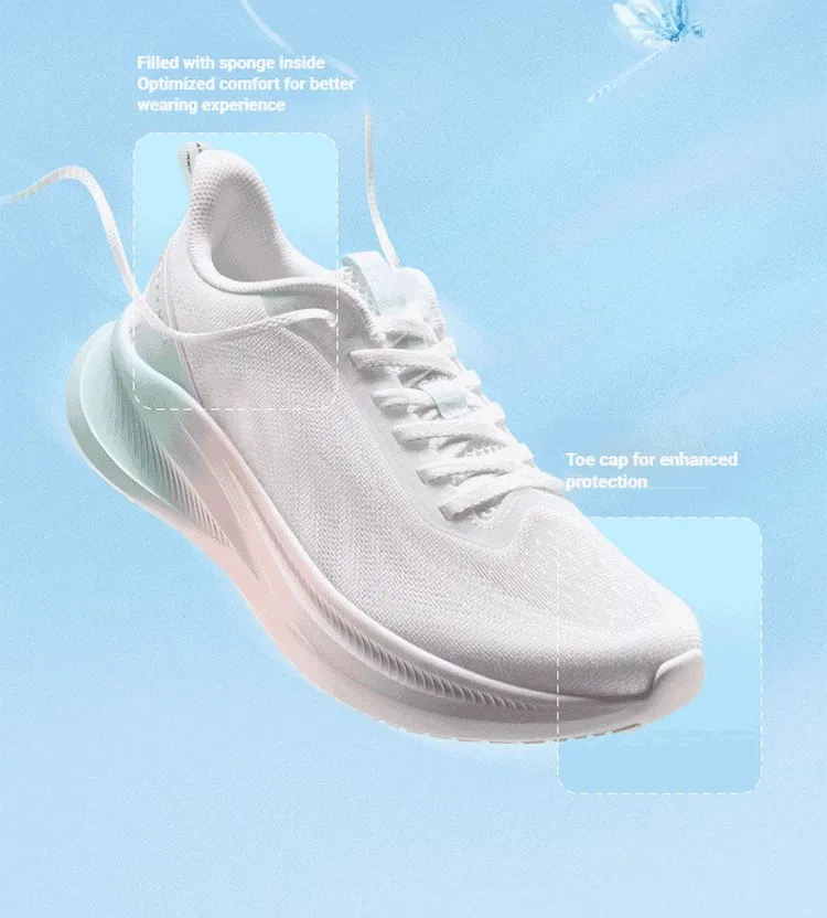361 Degrees AirFeather 5.0 Women Running Shoes Comfortable Lightweight Breathable Wear-resistant Elastic Sole Sneakers 682612217