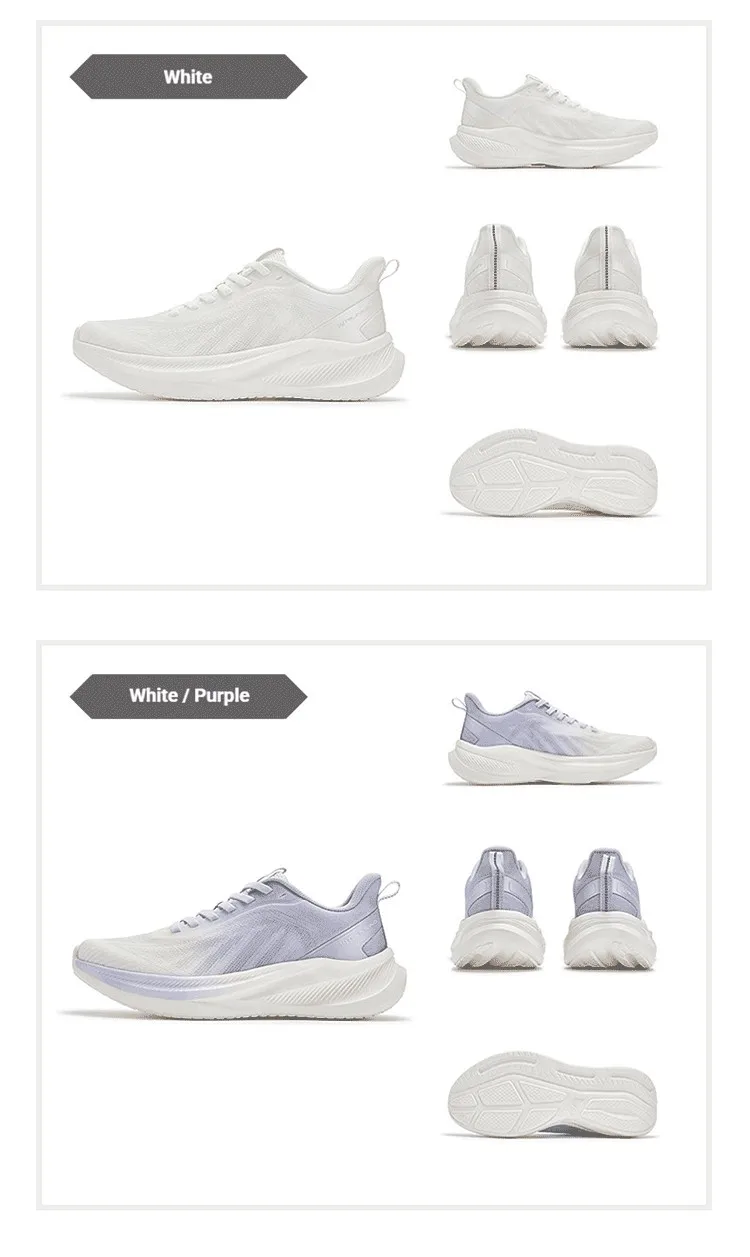 361 Degrees AirFeather 5.0 Women Running Shoes Comfortable Lightweight Breathable Wear-resistant Elastic Sole Sneakers 682612217