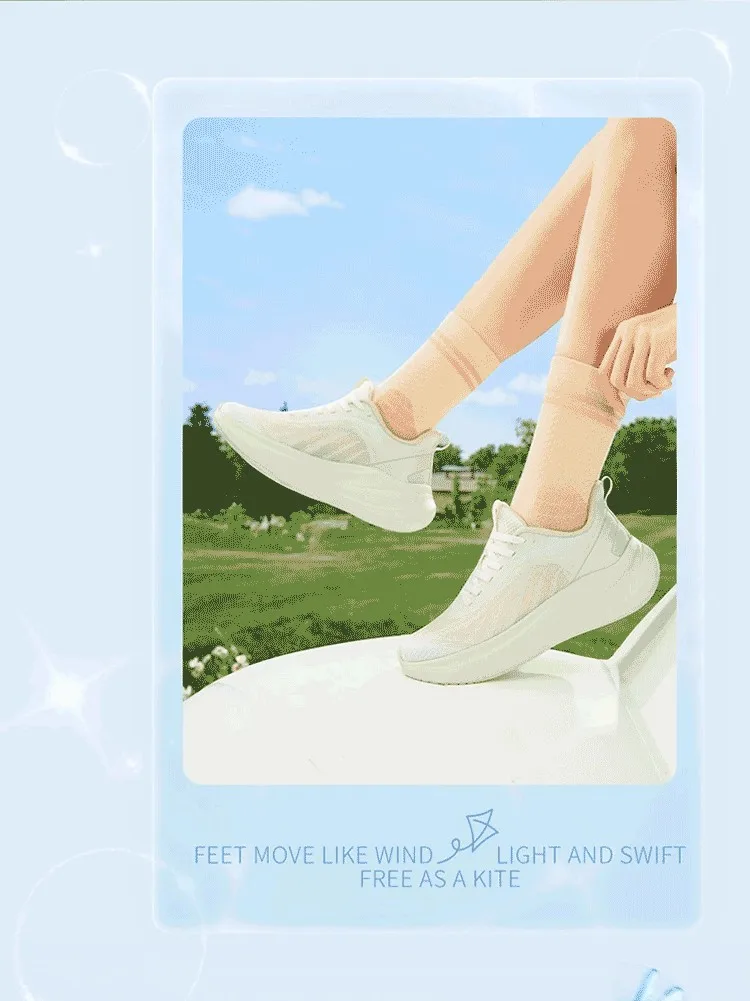 361 Degrees AirFeather 5.0 Women Running Shoes Comfortable Lightweight Breathable Wear-resistant Elastic Sole Sneakers 682612217
