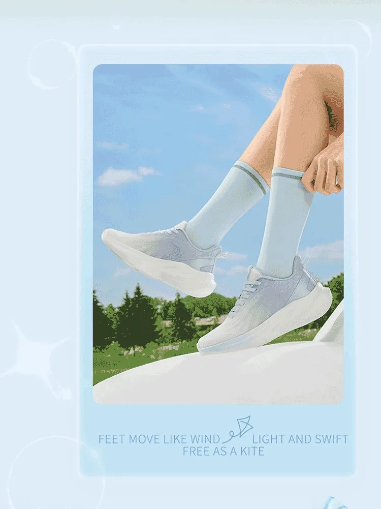 361 Degrees AirFeather 5.0 Women Running Shoes Comfortable Lightweight Breathable Wear-resistant Elastic Sole Sneakers 682612217