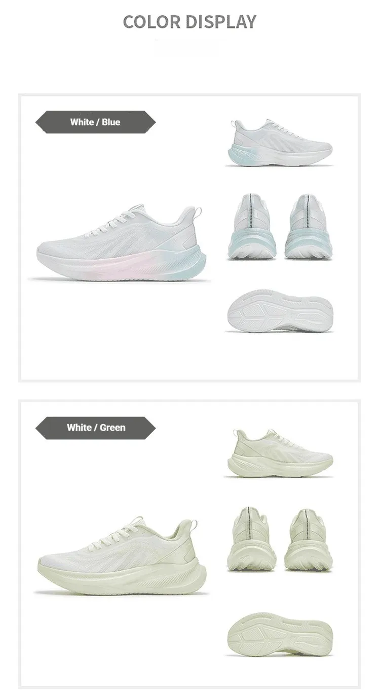 361 Degrees AirFeather 5.0 Women Running Shoes Comfortable Lightweight Breathable Wear-resistant Elastic Sole Sneakers 682612217