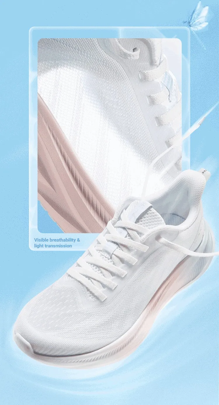 361 Degrees AirFeather 5.0 Women Running Shoes Comfortable Lightweight Breathable Wear-resistant Elastic Sole Sneakers 682612217