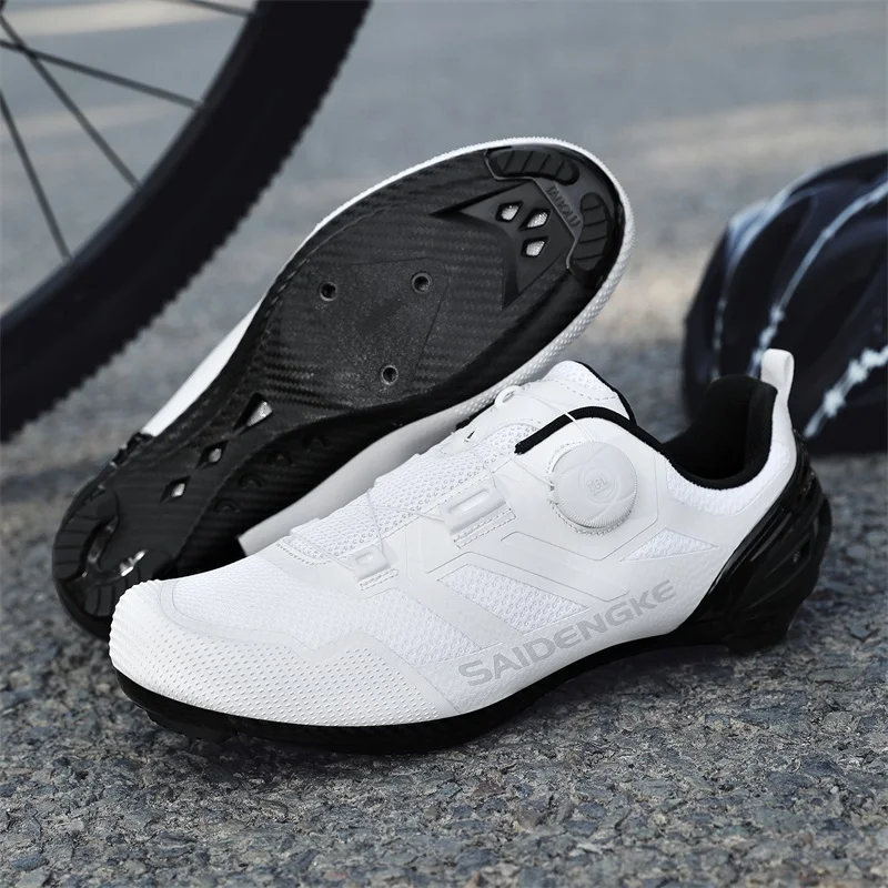 Road Cycling Shoes Man Breathable Summer Self-Locking Cleat Non-Slip Mountain Bicycle Shoe Men's SPD Racing Sneaker Lightweight
