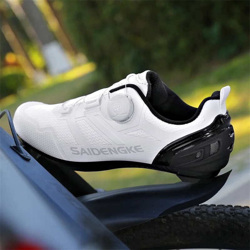Road Cycling Shoes Man Breathable Summer Self-Locking Cleat Non-Slip Mountain Bicycle Shoe Men's SPD Racing Sneaker Lightweight
