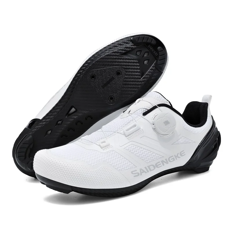 Road Cycling Shoes Man Breathable Summer Self-Locking Cleat Non-Slip Mountain Bicycle Shoe Men's SPD Racing Sneaker Lightweight