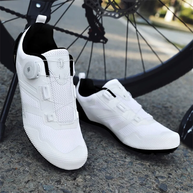 Road Cycling Shoes Man Breathable Summer Self-Locking Cleat Non-Slip Mountain Bicycle Shoe Men's SPD Racing Sneaker Lightweight