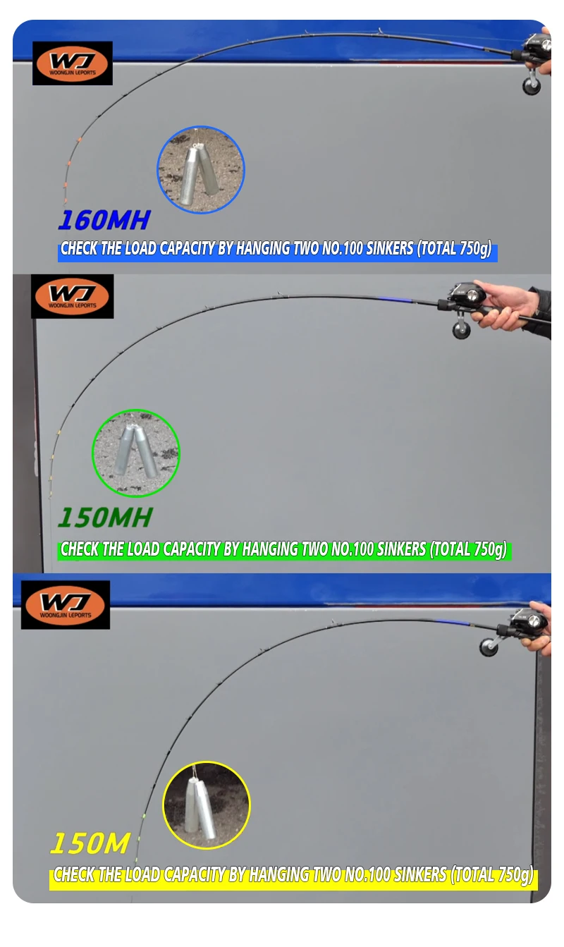 PURELURE Tripod AIR IIDAKO Squid Fishing Rod 150m/160m M/MH Titanium Tip Casting Rod for Boat Fishing Webfooted Design