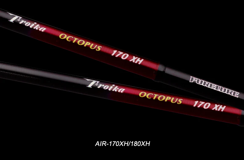 PURELURE Tripod AIR IIDAKO Squid Fishing Rod 150m/160m M/MH Titanium Tip Casting Rod for Boat Fishing Webfooted Design