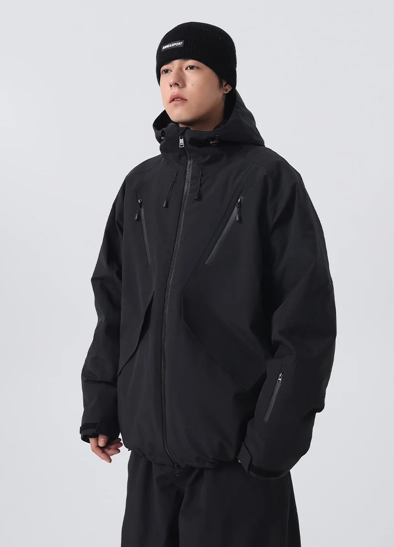 2026 Searipe New Women's Snowboard Skiing Suit with Cotton Insulation, Men's Loose Winter Waterproof 3L Professional Skiing Suit