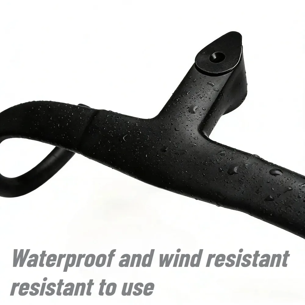 F14 Series Road Bike Handlebar, T800 Carbon Fiber Integrated Drop Bar, Built-in Garmin Wahoo Mount, Internal Routing Ultralight
