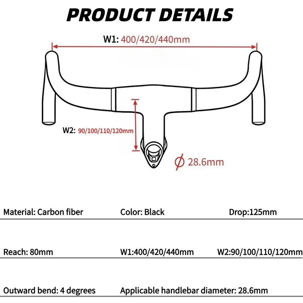 F14 Series Road Bike Handlebar, T800 Carbon Fiber Integrated Drop Bar, Built-in Garmin Wahoo Mount, Internal Routing Ultralight