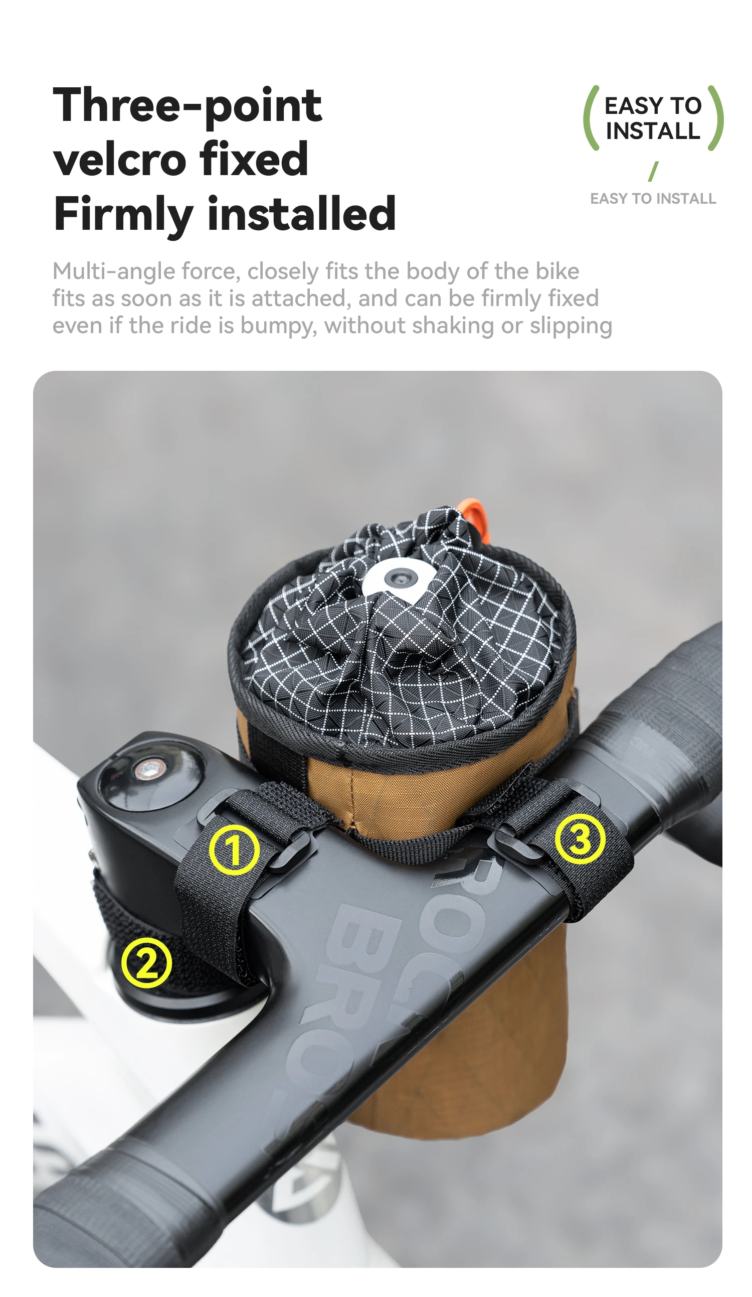 Qunature 2Pcs Bicycle Handlebar Water Bottle Bag MTB RB Front Beam Bag Insulated Cooler Folding Bike Handlebar Bag Crossbody Bag
