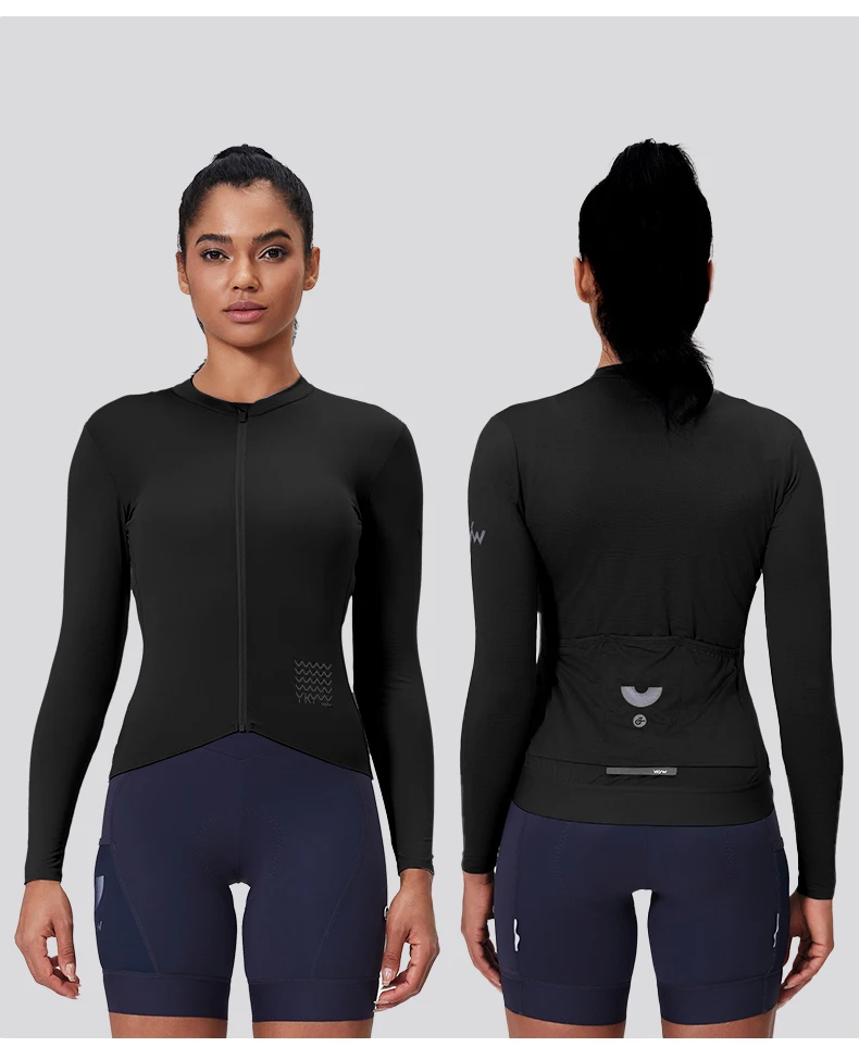 YKYWBIKE 2026 Women Cycling Jersey Spring Long Sleeve Road Bike Top Bicycle Clothing Slim Riding Long Shirt