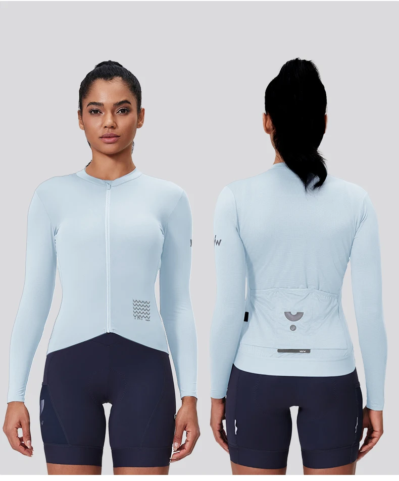 YKYWBIKE 2026 Women Cycling Jersey Spring Long Sleeve Road Bike Top Bicycle Clothing Slim Riding Long Shirt