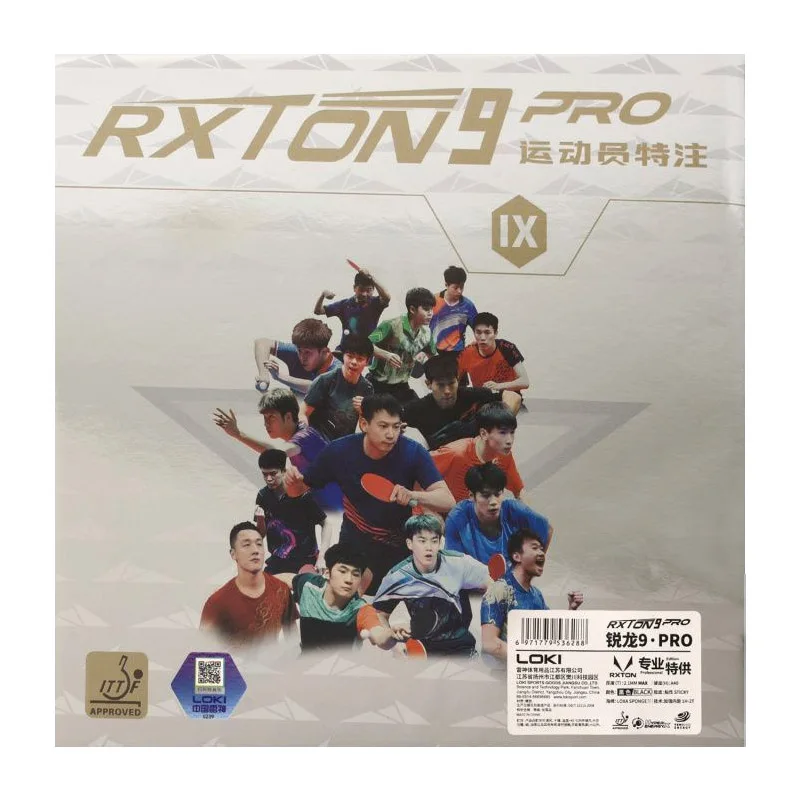 LOKI RXTON 9 PRO Table Tennis Rubber Special for Professional Players Sticky Ping Pong Rubber Sheet with Pre-made Loxa Sponge