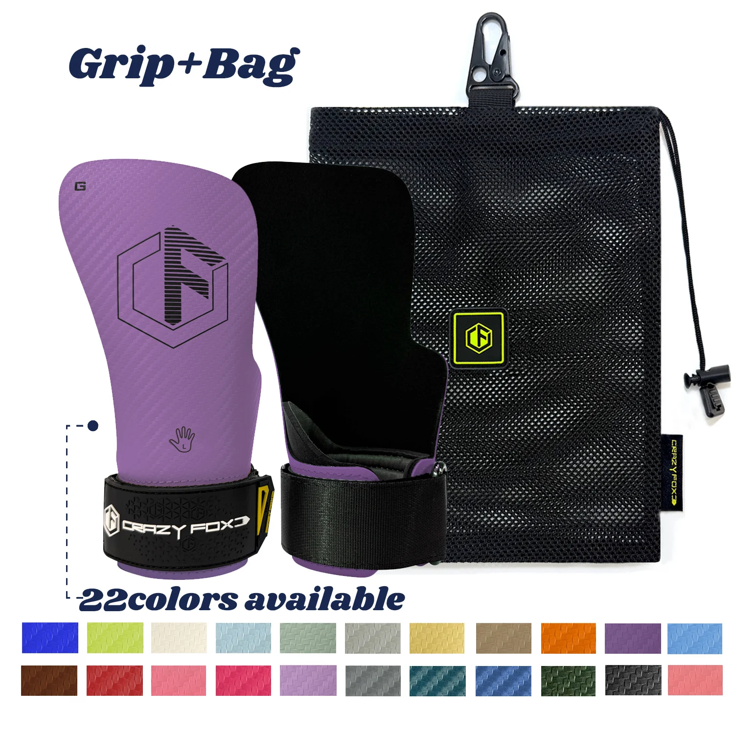 Grips Cross Training Palm Protection Bags Chalkless Material for Pull Up Weightlifting Anti-slip Fitness Workout Calleras