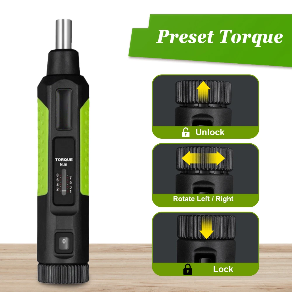 Torque Screwdriver 10-80In.Lb Wrench Driver 1/4 Drive Inch Pound Torque Wrench Screwdriver Hunting Gun Maintenance Repair Tool