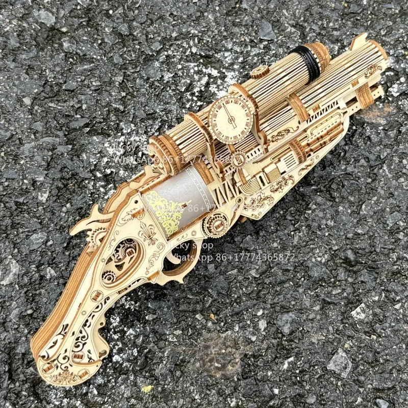 Pistol Model Miniature Building Kit Mechanical Gear Children's Birthday Gift