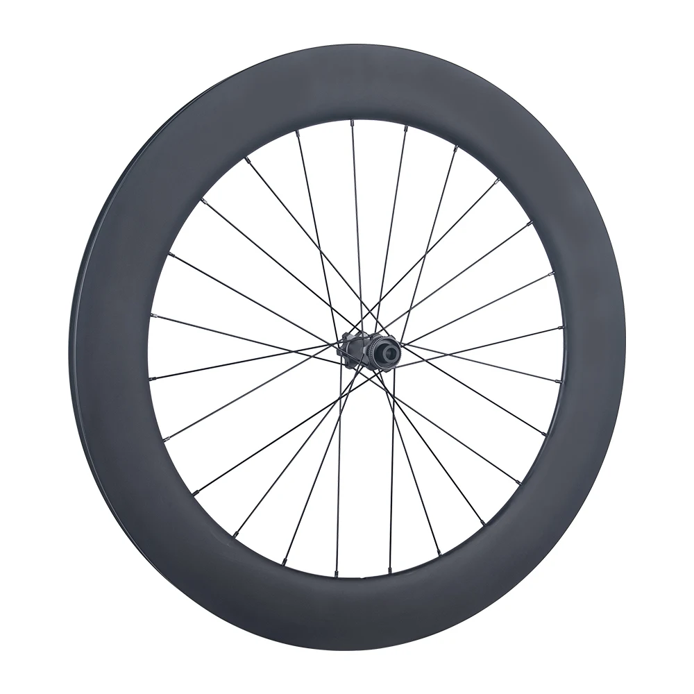 700C Road Bicycle Carbon Fiber Wheelset 24 Hole 36T Ratchet HG/XDR Hub Center-Lock Disc Brake Winter Cycling Part No Logo