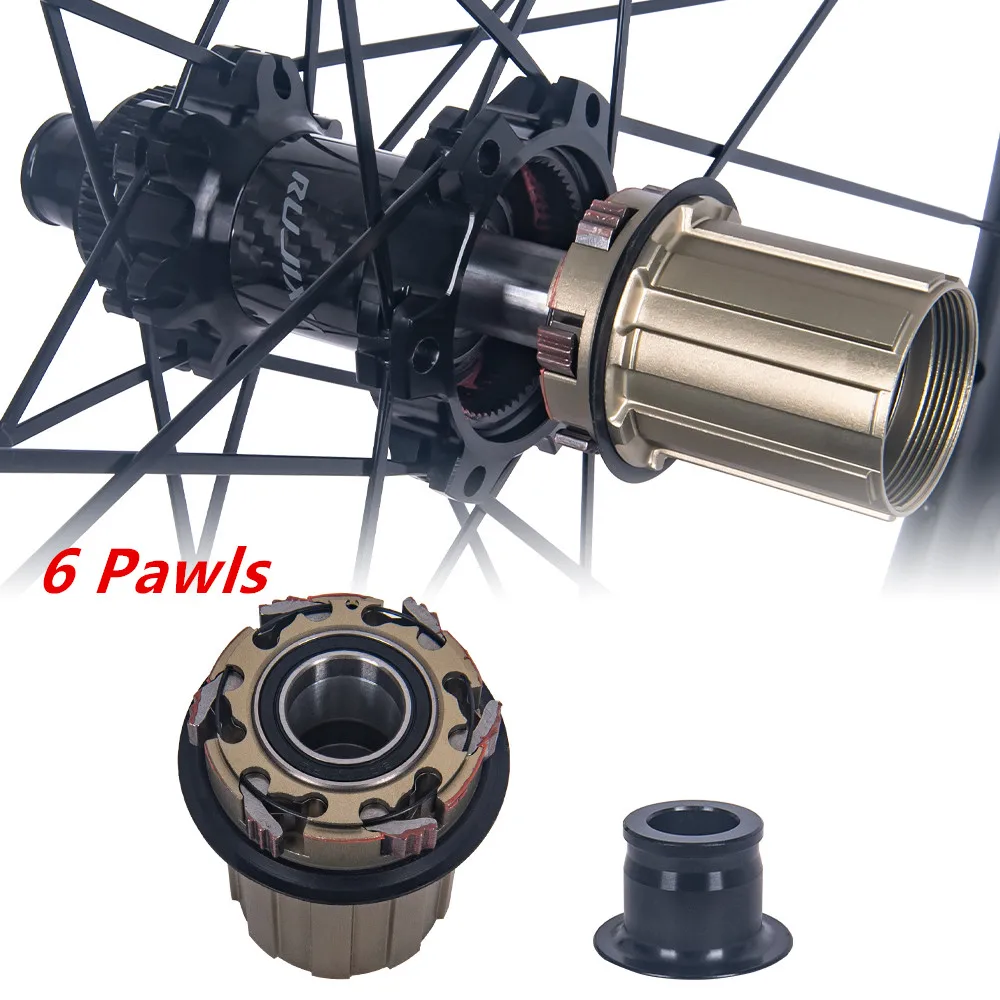 700C Road Bicycle Carbon Fiber Wheelset 24 Hole 36T Ratchet HG/XDR Hub Center-Lock Disc Brake Winter Cycling Part No Logo