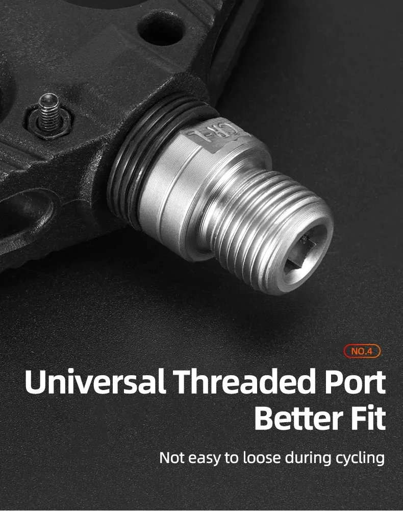 ROCKBROS Cycling MTB Bike Bicycle Pedals Ultralight Seal Bearings Nylon Molybdenum Pedals Durable Widen Area Bike Bicycle Part