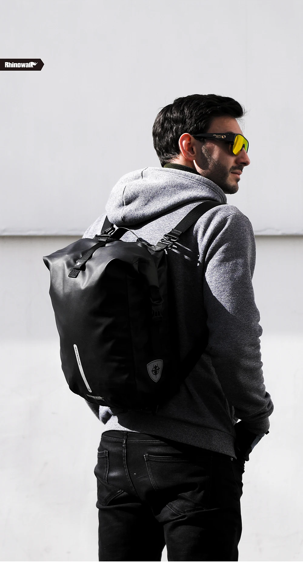 Rhinowalk Bicycle Bag&Pannier 100% Fully Waterproof 27L Big Bike Bag Capacity Multifunctional Rear Rack Pannier Bag Cycling Bags