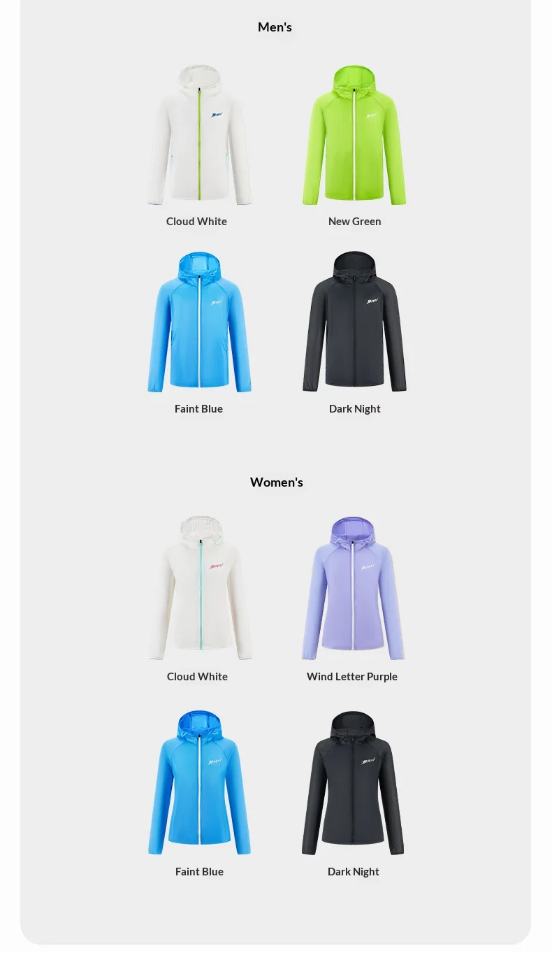 BMAI Summer Marathon Running Protective Sportswear for Men's Breathable Fitness Sports Outdoor Training Man Sunscreen Coat Men