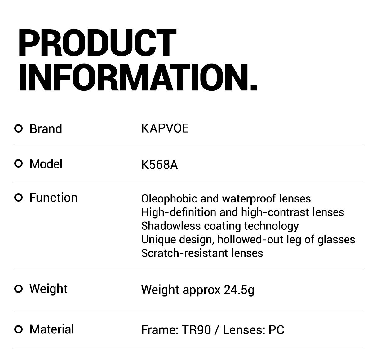 KAPVOE Hiking Sunglasses Outdoor Cycling Sports Eyewear Mountain Road Biking Glasses Racing Eyewear Stylish Cat-Eye Sunglasses