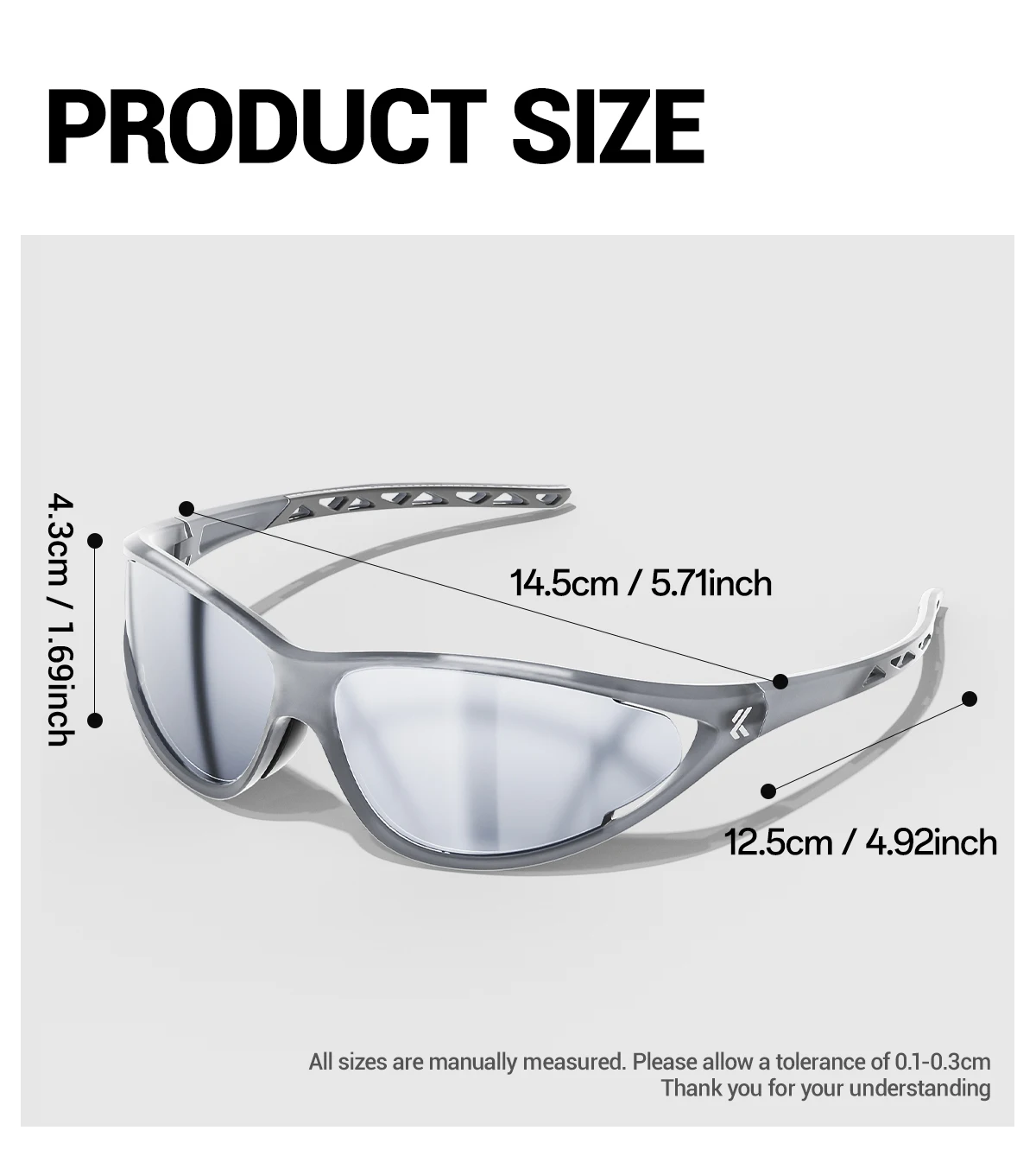 KAPVOE Hiking Sunglasses Outdoor Cycling Sports Eyewear Mountain Road Biking Glasses Racing Eyewear Stylish Cat-Eye Sunglasses