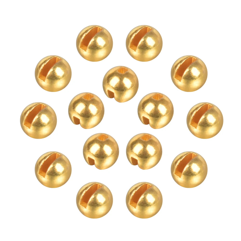 Elite TG 3.8-6.4mm 200PCS Tungsten Slotted Beads For Fishing DIY Fly Material Beads Fishing Lures