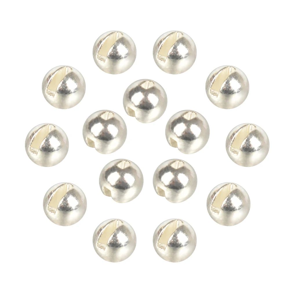 Elite TG 3.8-6.4mm 200PCS Tungsten Slotted Beads For Fishing DIY Fly Material Beads Fishing Lures