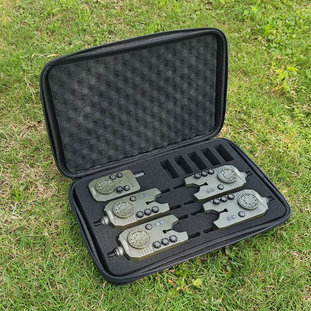 Hirisi F20-4 Adjustable Sensitivity Fishing Bite Alarm Set for Outdoor Carp Fishing with 300m Long Distance Volume Control