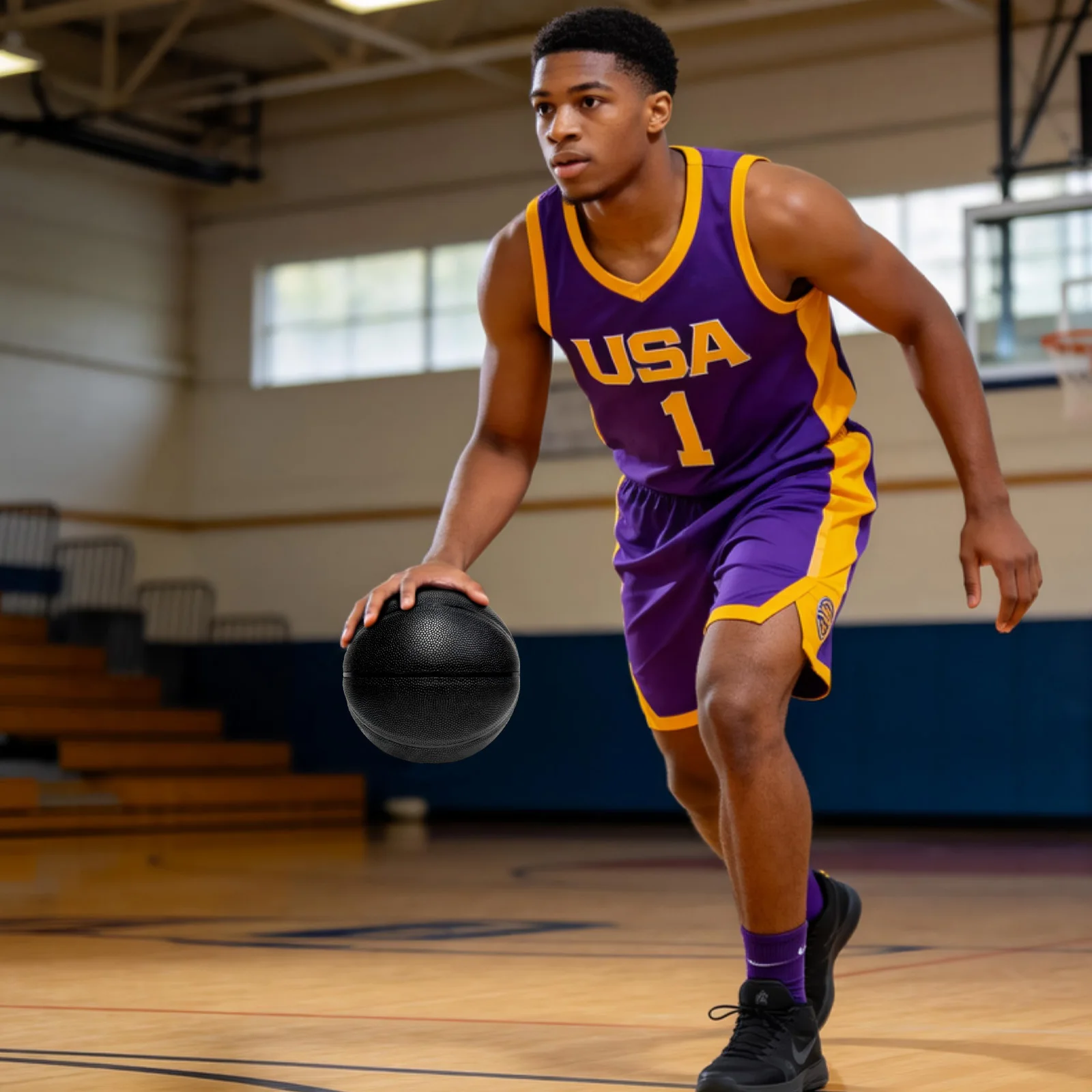 Size 3 Small Ball Weighted Basketball,No Logo 1.32/1.98LBS Trainer Heavy Basketball For Strength Training&Improving Ball Control