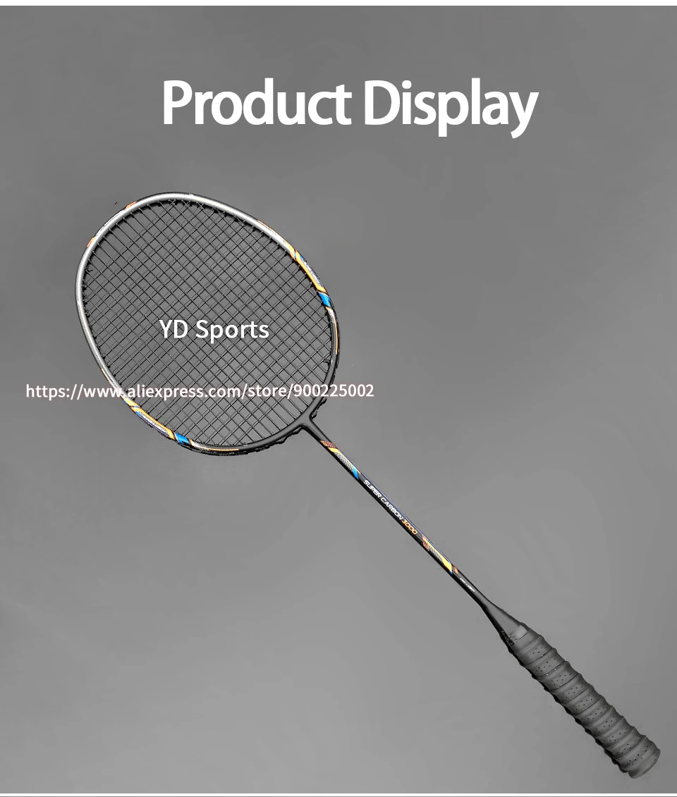 Lightest 10U Carbon Fiber Badminton Rackets Strung High Tension 22-35LBS Professional G4 13KG Racquet Speed Sports For Adult