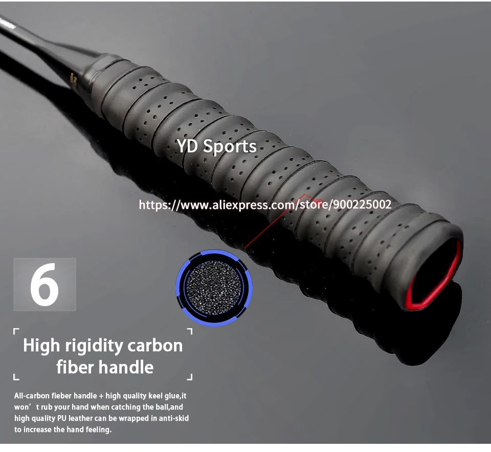 Lightest 10U Carbon Fiber Badminton Rackets Strung High Tension 22-35LBS Professional G4 13KG Racquet Speed Sports For Adult