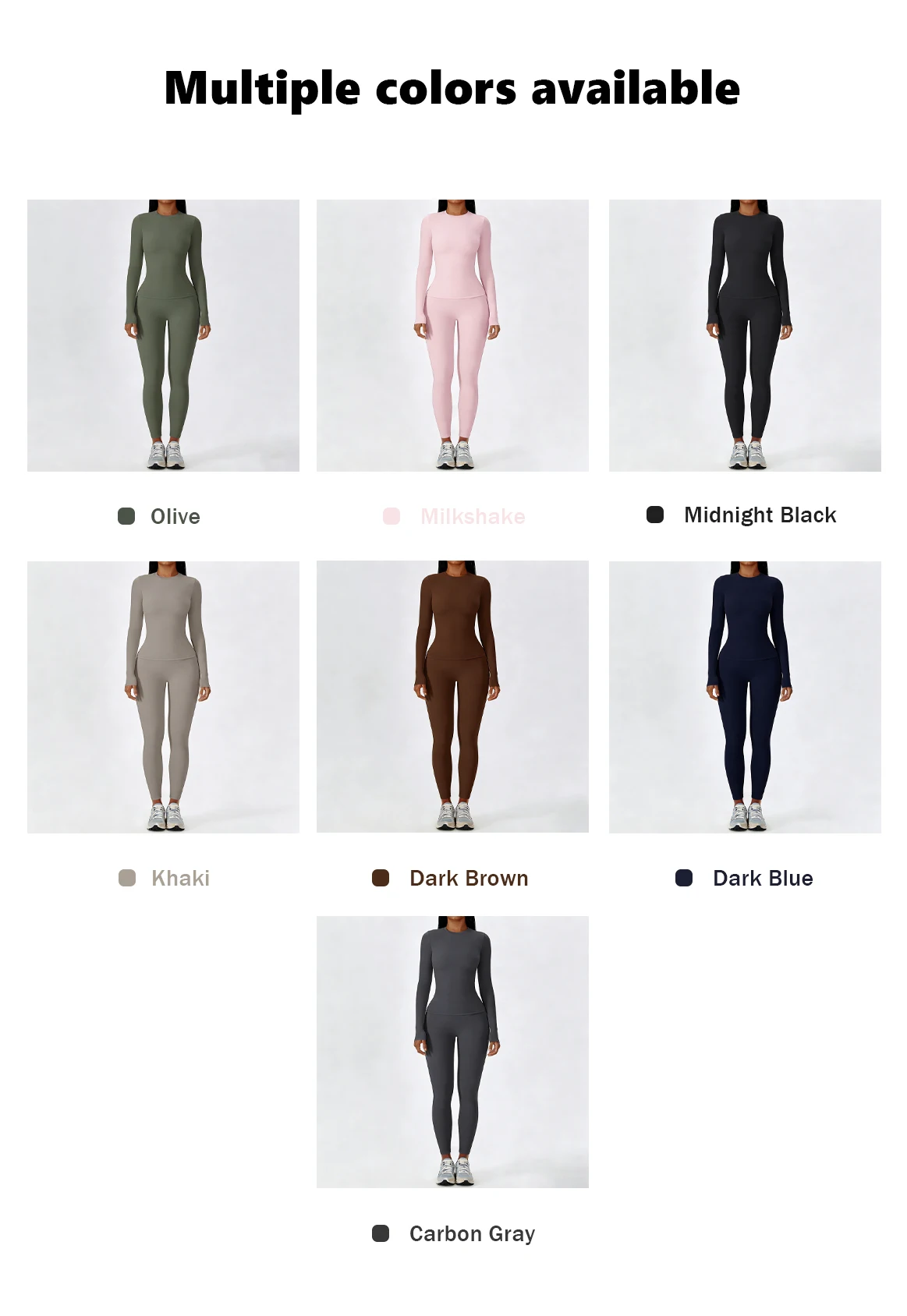 Women Yoga Set 2 Piece Long Sleeve Naked Feeling Slim Fit Athletic Top High Waist Compression Leggings Gym Activewear