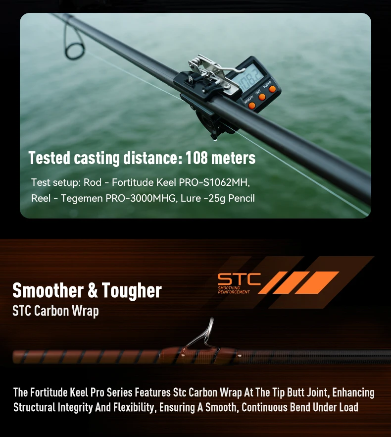 Kingdom Fortitude Keel Pro Fishing Rod 2.26m 2.46m 2.59m 2.74m 2.59m 2.76m 3.2m 3.6m RF Action Fuji A Long Casting Fishing Rods