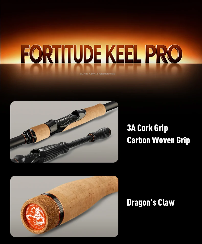 Kingdom Fortitude Keel Pro Fishing Rod 2.26m 2.46m 2.59m 2.74m 2.59m 2.76m 3.2m 3.6m RF Action Fuji A Long Casting Fishing Rods